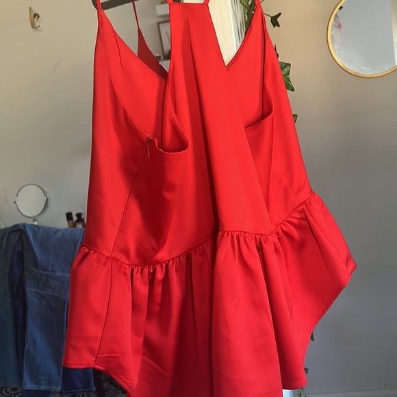 red peplum top - Picture 3 of 3